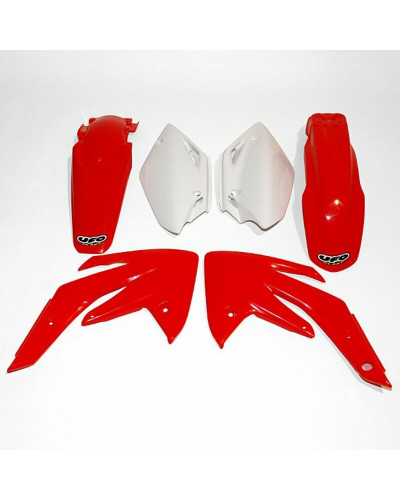 Kit Plastique Moto UFO Kit plastique UFO couleur origine rouge/blanc Honda CRF150R/150F