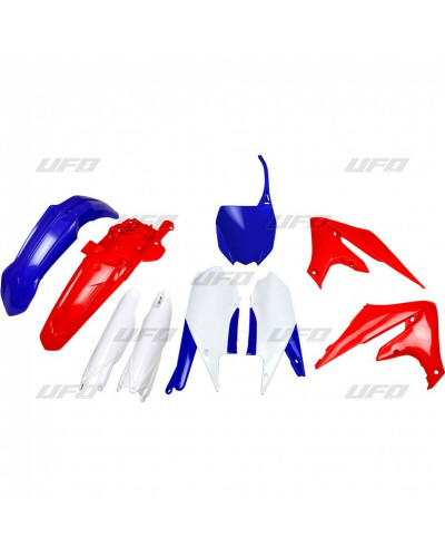Kit Plastique Moto UFO Kit plastiques UFO Edition Limitée bleu/blanc/rouge Yamaha YZ250F
