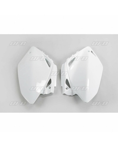 Plaque Course Moto UFO Plaques latérales UFO blanc Honda CRF450R