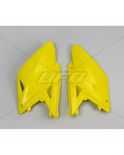 Plaque Course Moto UFO Plaques latérales UFO jaune Honda CRF150R