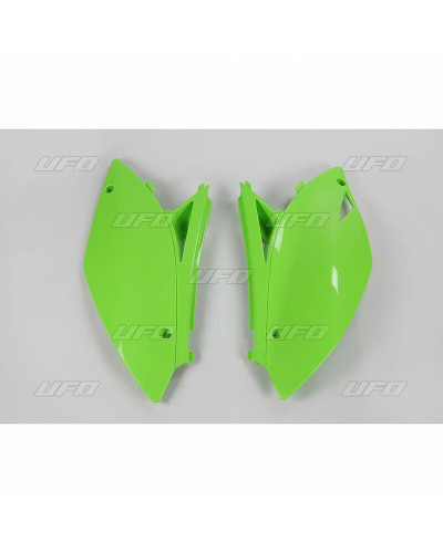 Plaque Course Moto UFO Plaques latérales UFO vert KX Kawasaki KX450F