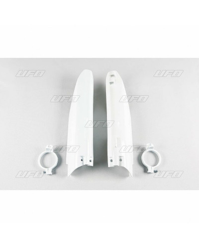 Protège Fourche Moto UFO Protections de fourche UFO blanc Suzuki RM125/250