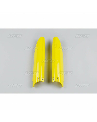 Protège Fourche Moto UFO Protections de fourche UFO jaune Suzuki