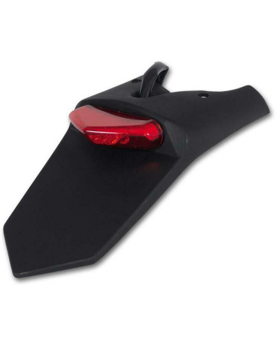 Accessoires Garde Boue Moto UFO Support de plaque UFO noir feu LED