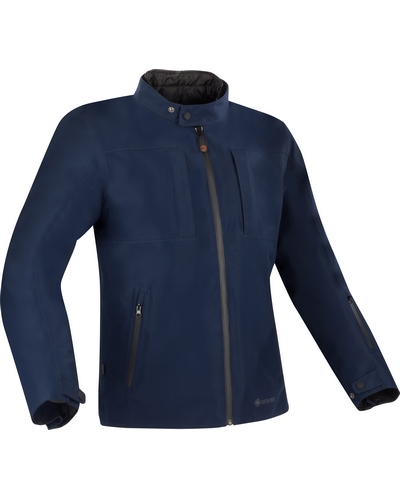 Blouson Textile Moto BERING Jacky Gore-tex bleu