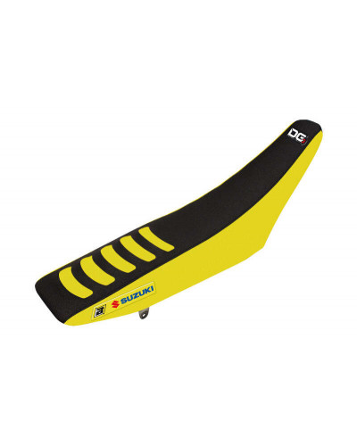 Housse Selle BLACKBIRD Housse de selle BLACKBIRD Double Grip 3 jaune/noir Suzuki RM-Z250