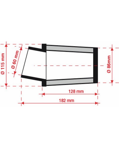 Filtre à Air Moto BMC Filtre à air BMC conique manchon Ø60mm