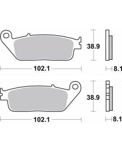 Plaquettes Freins BREMBO Plaquettes de frein BREMBO 07HO30SA métal fritté