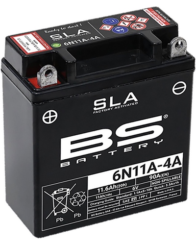 Batterie Moto BS BATTERY BS 6N11A-4A SLA