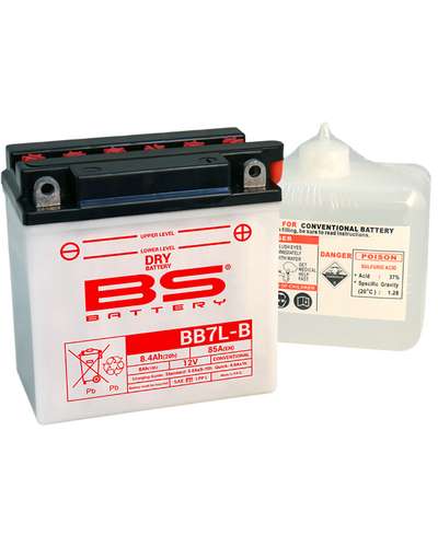 Batterie Moto BS BATTERY BS BB7L-B (Pack Acide Inclus)