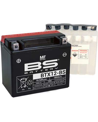 Batterie Moto BS BATTERY BS BTX12-BS (Pack Acide Inclus)