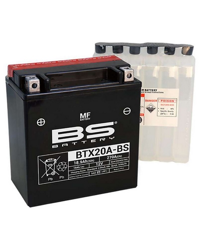 Batterie Moto BS BATTERY BS BTX20A-BS