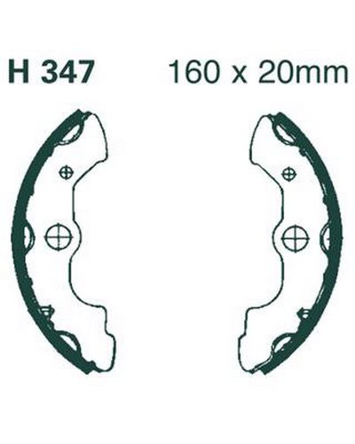 Machoires Frein Moto EBC Jeu de machoires EBC-808