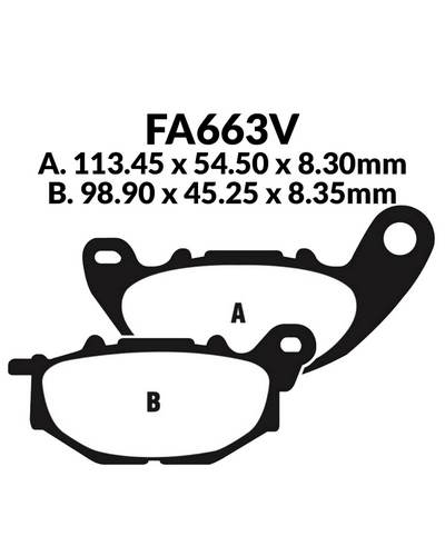 Plaquettes Freins EBC Plaquette EBC-FA663V