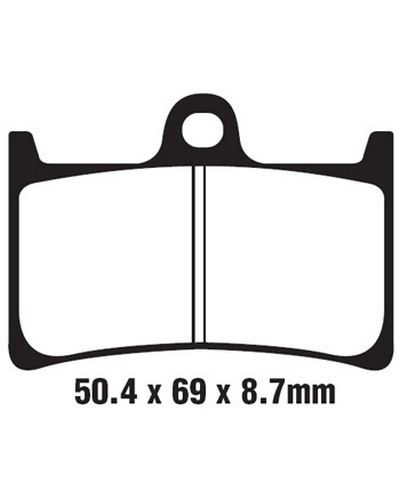 Plaquettes Freins EBC Plaquette EBC-SFA252 Carbon