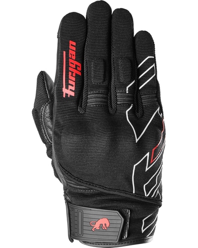 Gants Moto Été FURYGAN été Jet Néon D3o noir-rouge