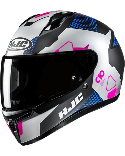 Casque Intégral Moto HJC C10 Aspa bleu-rose