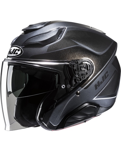 Casque Jet Moto HJC F-31 Ludi noir-gris