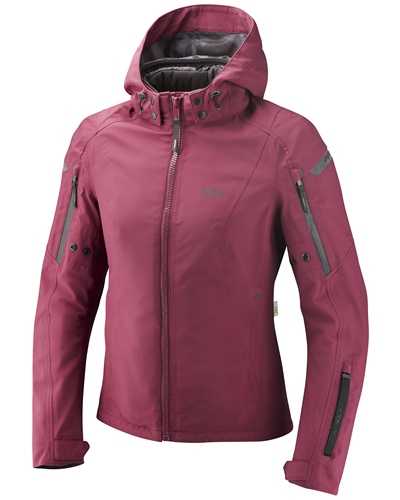 Blouson Textile Moto IXON Burning Lady bordeaux