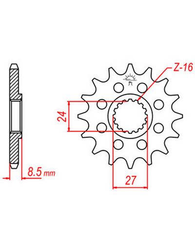 Pignon Moto JT Pignon JTF1423.16