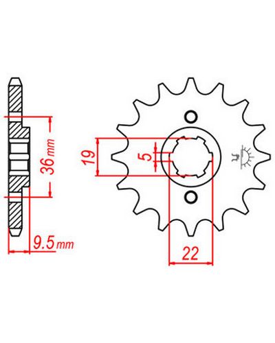 Pignon Moto JT Pignon JTF337.12