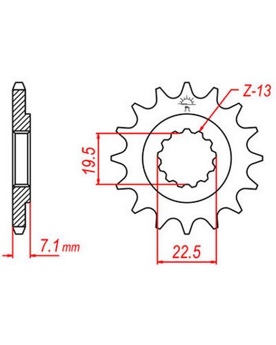 Pignon Moto JT Pignon JTF434.13