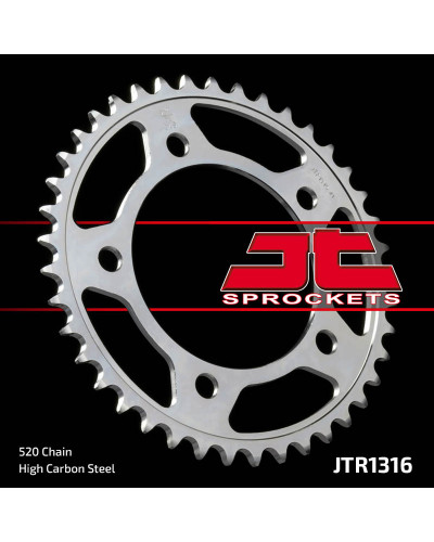 Couronne Moto JT SPROCKETS Couronne JT SPROCKETS acier standard 1316 - 520