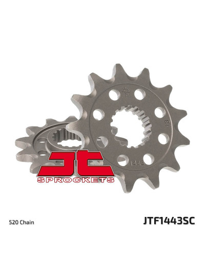 Pignon Moto JT SPROCKETS Pignon JT SPROCKETS 13 dents acier anti-boue pas 520 type 1443SC Suzuki RM-Z450