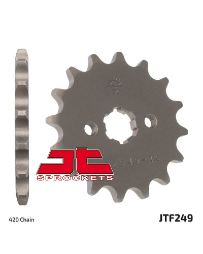 Pignon Moto JT SPROCKETS Pignon JT SPROCKETS 13 dents acier pas 420 type 249 Kawasaki KLX110