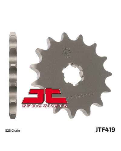 Pignon Moto JT SPROCKETS Pignon JT SPROCKETS 14 dents acier pas 525 type 419 Suzuki