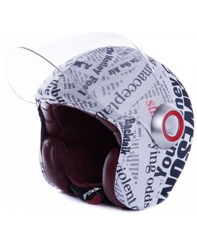 Housse Casque Moto Mask-helmet Déco Jet Papier Journal - Satisfait Ou  Remboursé 