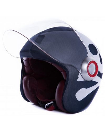 Housse Casque Moto Mask-helmet Déco Jet Tête De Mort - Satisfait