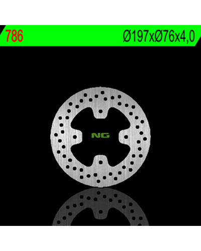 Disque Frein Moto NG BRAKE DISC Disque de frein arrière NG 786 rond fixe Polaris Predator 500