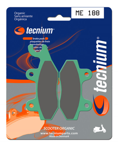 Plaquettes Freins  Plaquettes de frein TECNIUM ME188 organique