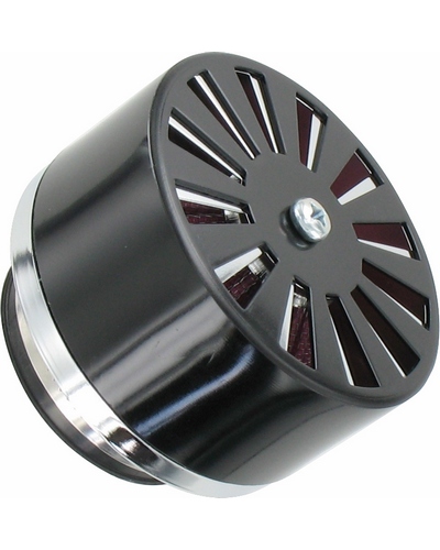  Carkio Filtre à air Conique en métal avec Collier de Serrage  Diamètre 50 mm Argenté Convient pour quads, Mini Motos et Karts de 50 à 110  cm³