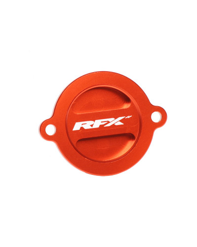 Couvercle Filtre à Air Moto RFX Couvercle de filtre à huile RFX Pro (Orange)