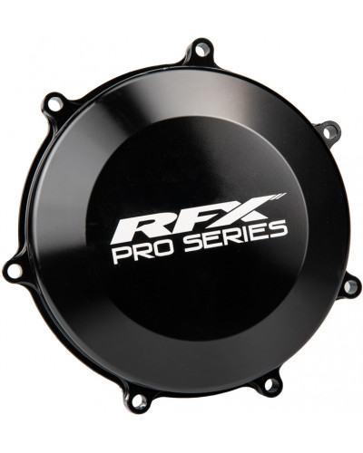 Plastiques Accessoires Moto RFX Couvre-carter d’embrayage (Anodisé dur Noir) RFX Pro- Kawasaki KXF450