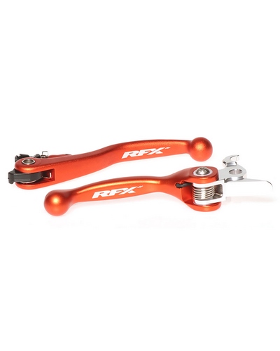 Kit Levier Embrayage et Frein Moto RFX Ensemble de leviers flexibles forgés RFX Race (Orange) - KTM Divers freins Brembo / embrayages Magur