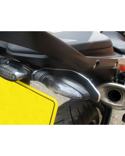 Plaque de planificateur de moto,support de plaque de planificateur de moto  incurvé,montage d'étiquette latérale- Black[D6567]