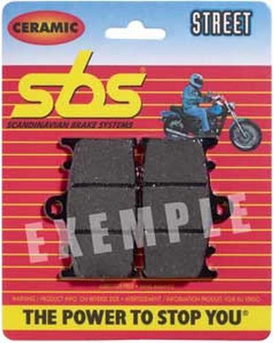 Plaquettes Freins SBS Plaquettes de frein moto SBS 507HS Street organique