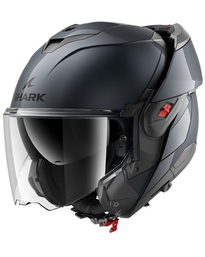 Casque Modulable Moto SHARK OXO Blank gris