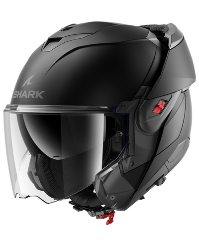 Casque Modulable Moto SHARK OXO Blank noir mat