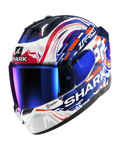 Casque Intégral Moto SHARK Skwal i3 Zarco GP 2023 bleu-rouge