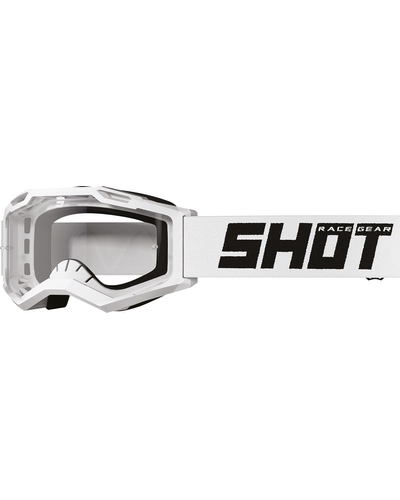 Masque Moto Cross SHOT Assault 2.0 Solid blanc Masque Moto Cross SHOT Assault 2.0 Solid blanc