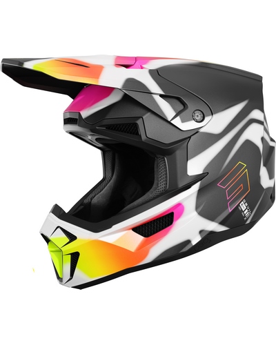 Casque Moto Cross SHOT Lite Devil multicolore Casque Moto Cross SHOT Lite Devil multicolore