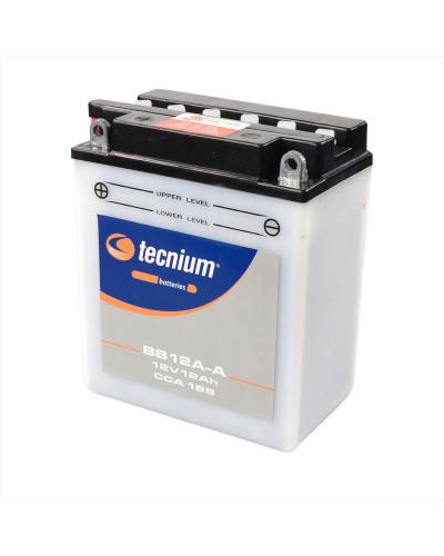 Batterie Moto TECNIUM Batterie TECNIUM BB12A-A conventionnelle livrée avec pack acide