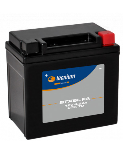 Batterie Moto TECNIUM Batterie TECNIUM sans entretien activé usine - BTX5L