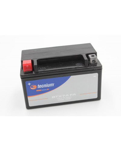 Batterie Moto TECNIUM Batterie TECNIUM sans entretien activé usine - BTX7A