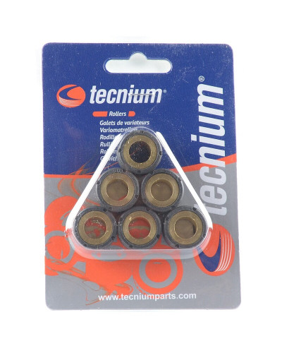 Galet Variateur Moto TECNIUM Jeu de galets TECNIUM 15x12mm 6,5gr - 6 pièces