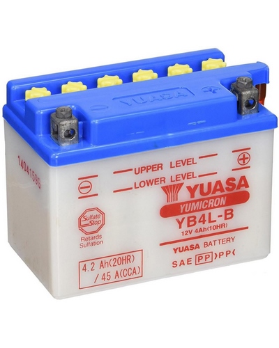 Batterie Moto YUASA Batterie YB4L-B +pack acide